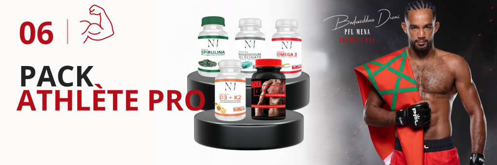 Pack Athlète professionnel Bader Diani MMa Mena Sport Gym Workout